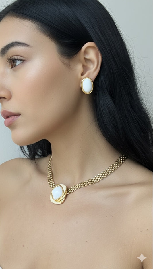 Opaline Elegance Gold Set