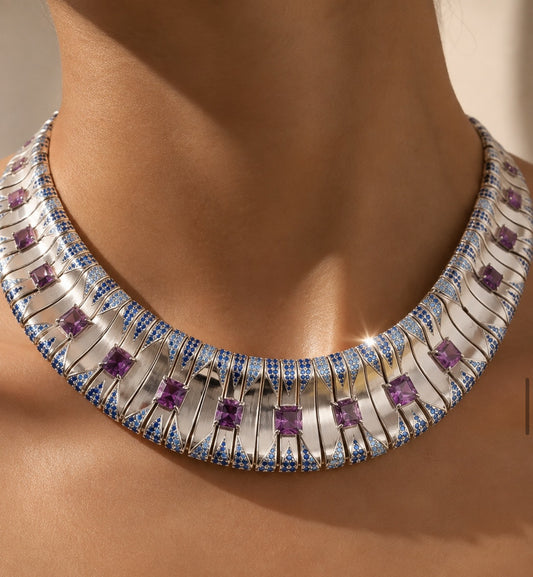 Amethyst Statement Jewelry Set “Pre-order “