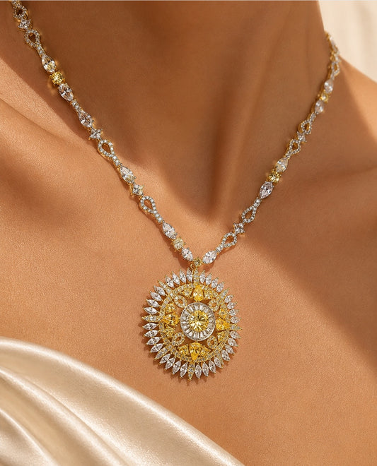 Sophisticated eye catching citrine jewelry set “Pre-order “