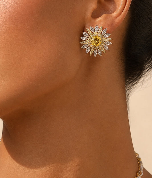 Sophisticated eye catching citrine jewelry set “Pre-order “