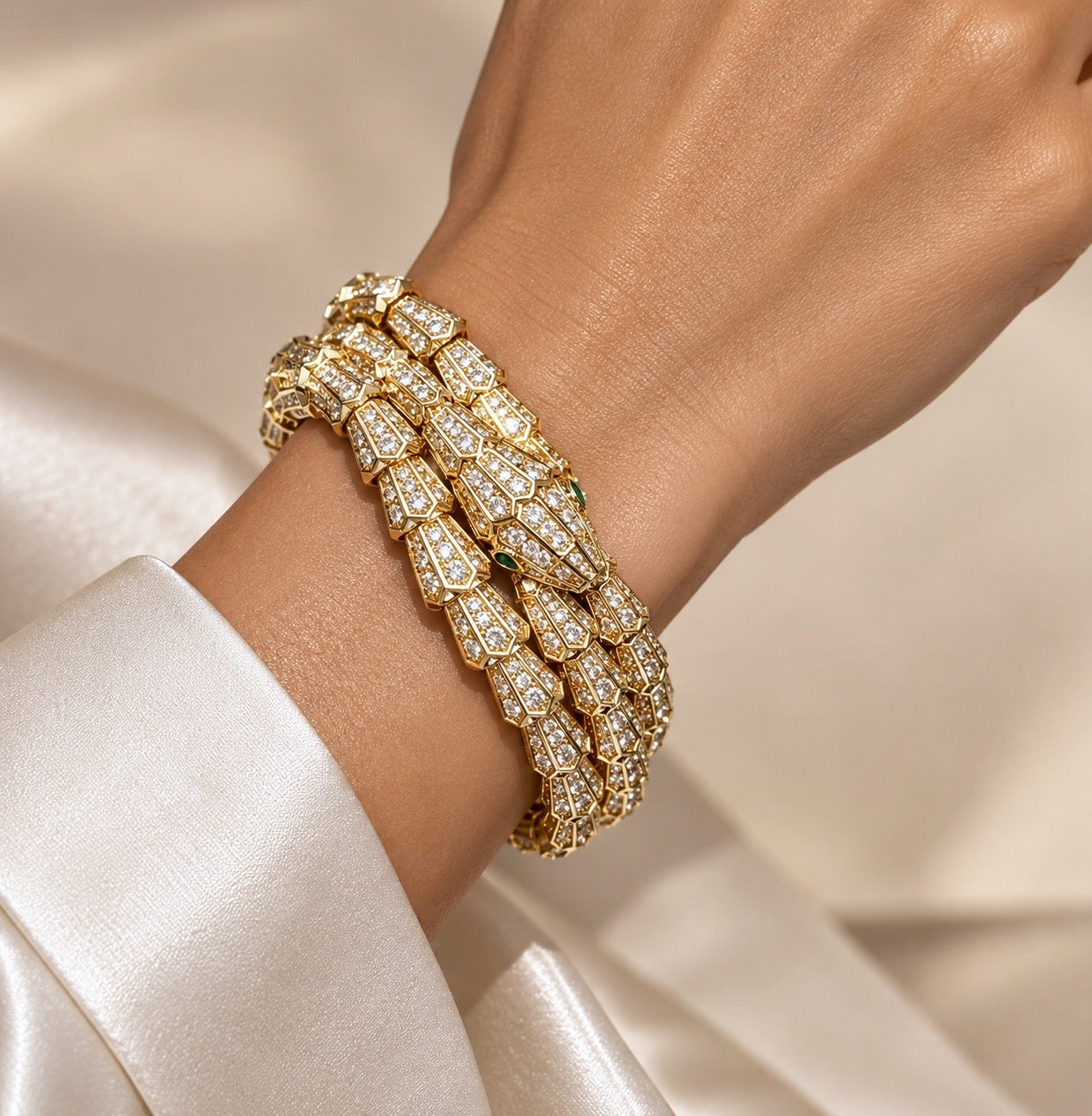 Serpentine Crystal Statement Jewelry Set “Pre-order “