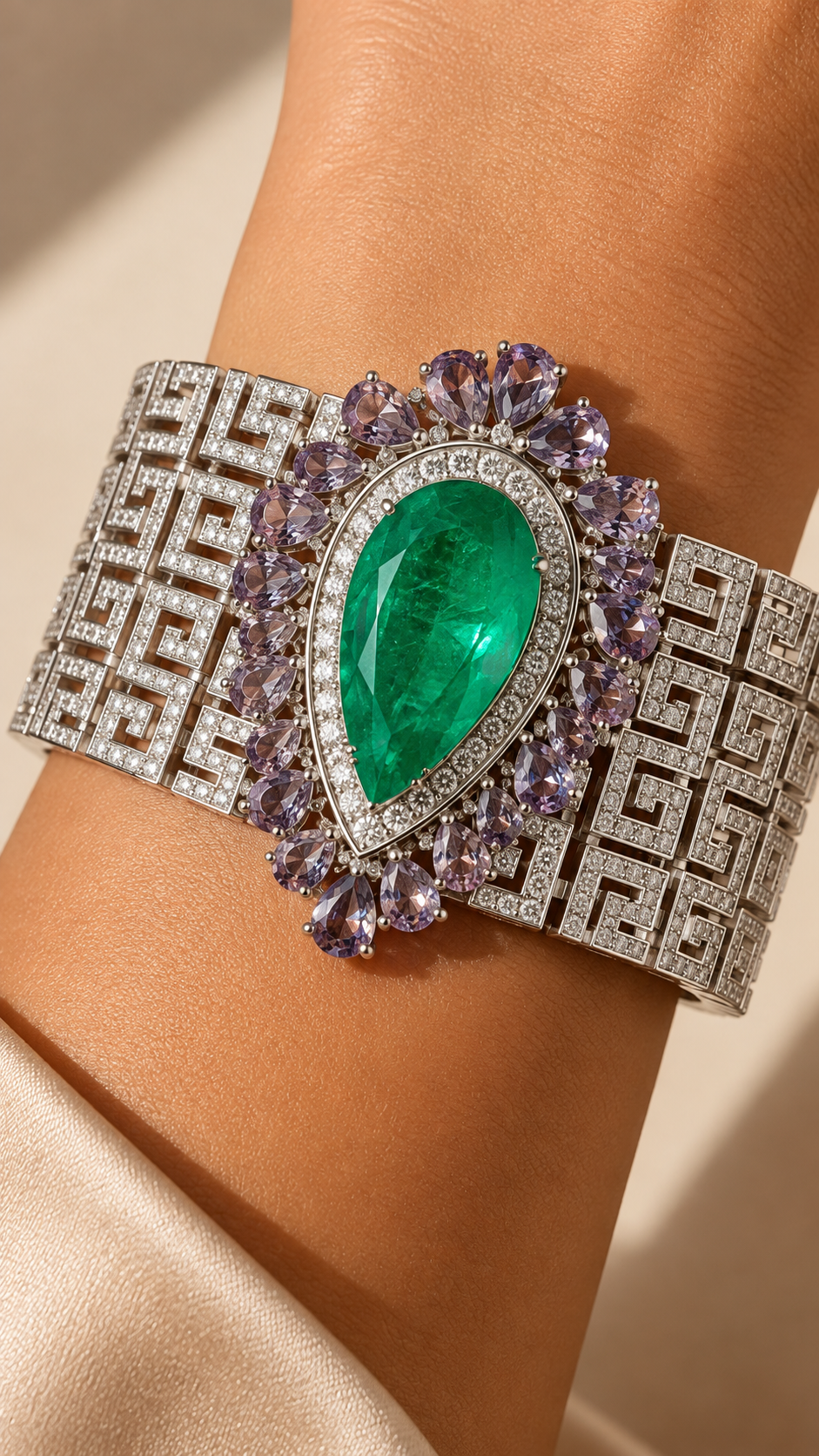 Emerald Royale Statement Bracelet