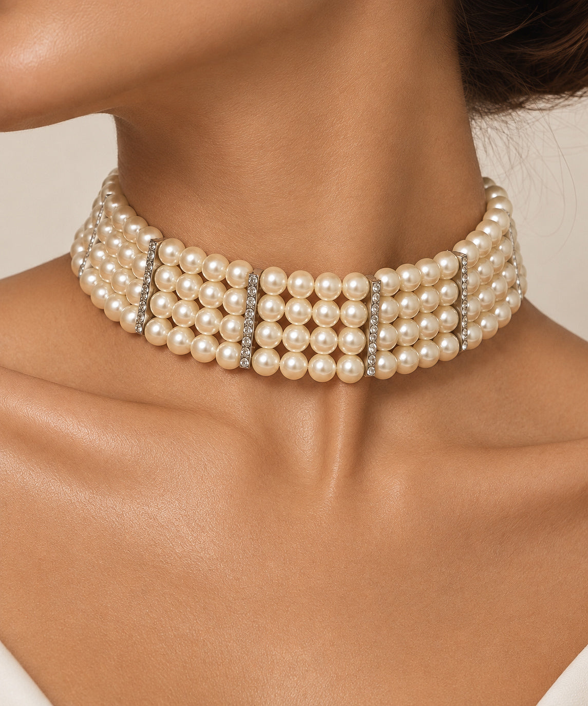 The Élodie Pearl Choker Set