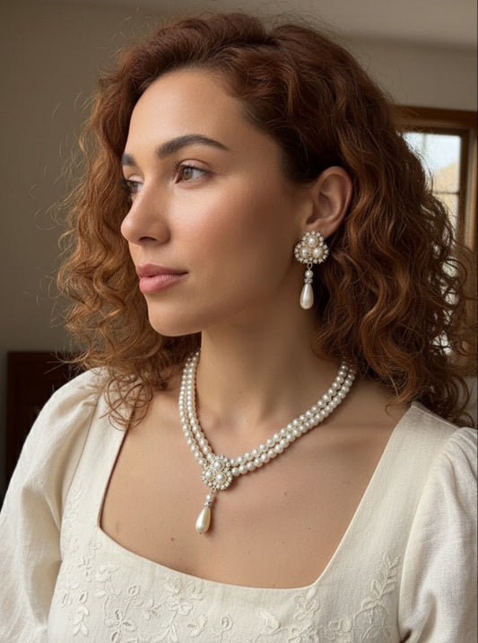 Vintage Royal Pearl Jewelry Set