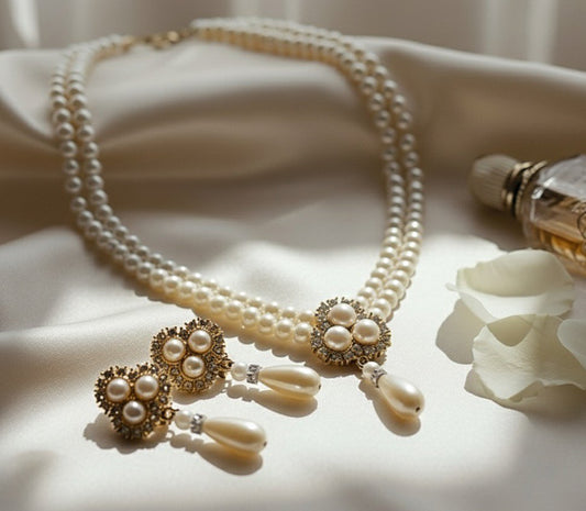 Vintage Royal Pearl Jewelry Set