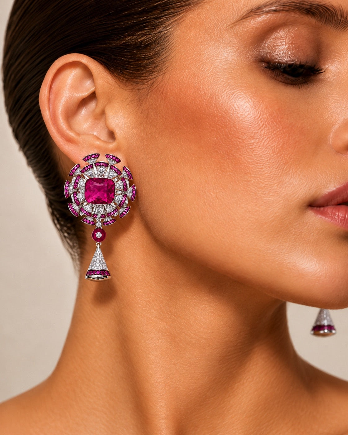 Fuchsia Royale Statement Jewelry Set “Pre-order “