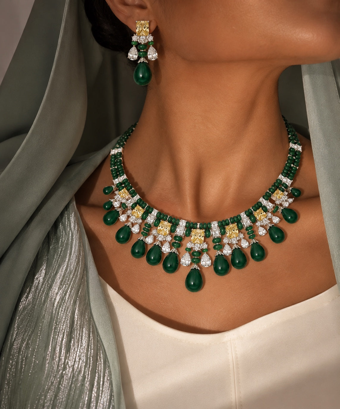 Emerald & Champagne Radiance Set