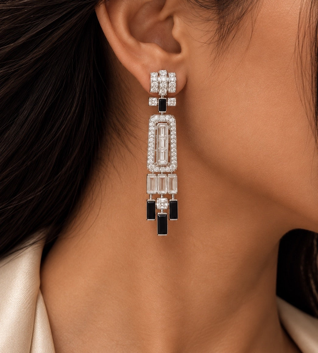 Noir Éclat Art Deco Jewelry Set