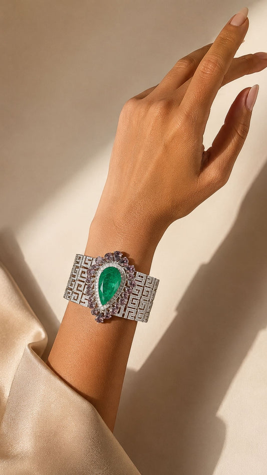 Emerald Royale Statement Bracelet