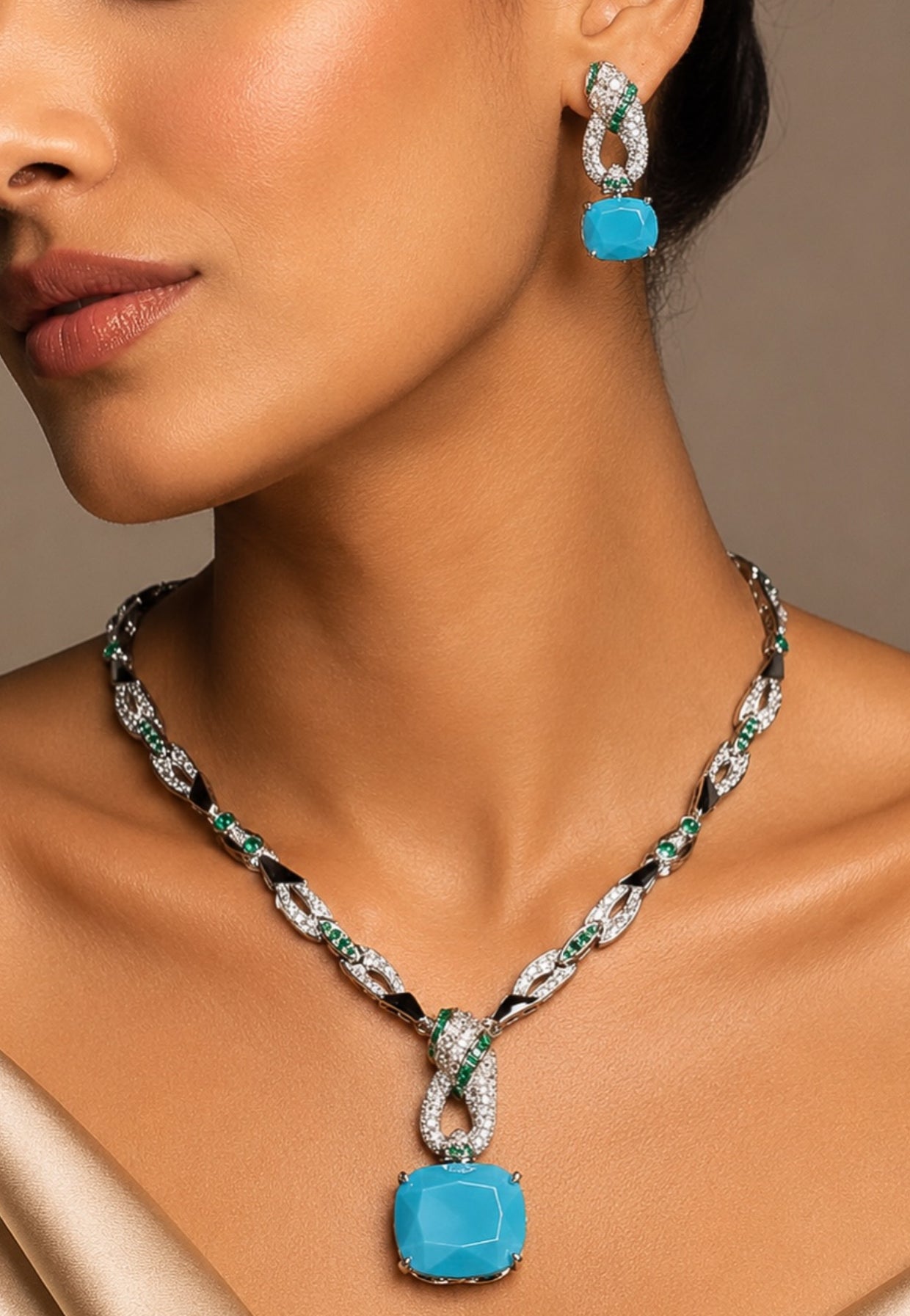 Azure Emerald Statement Set