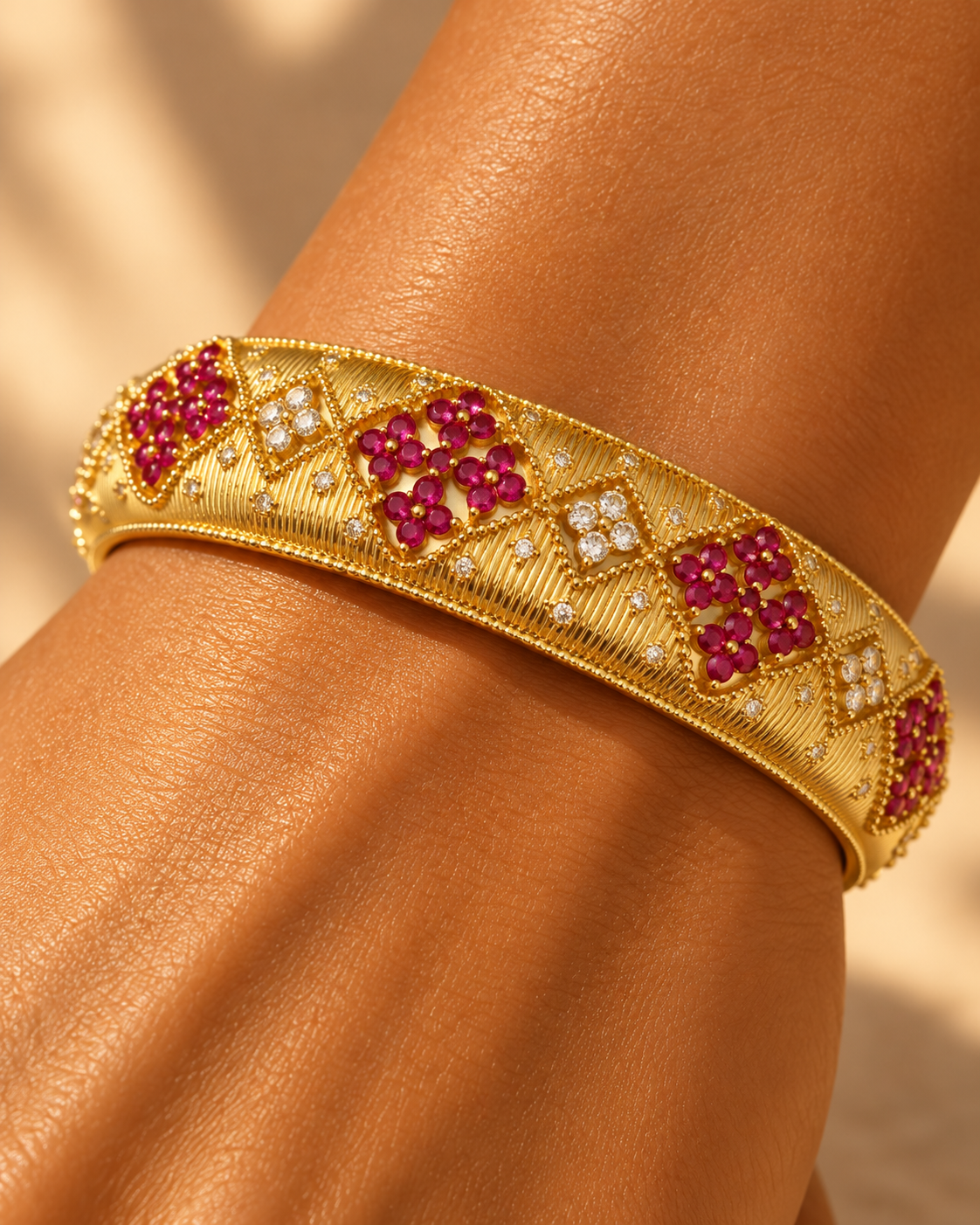 Ruby Arabesque Bracelet “Pre-order “