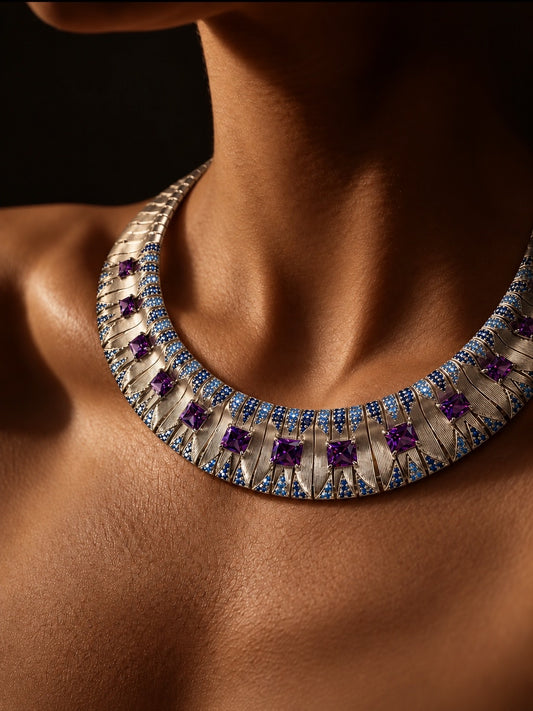 Amethyst Statement Jewelry Set “Pre-order “