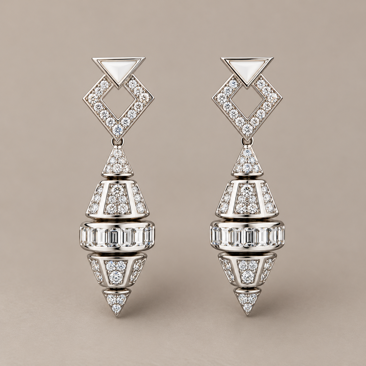 The Imperial Art Deco Crystal Jewelry Set “Pre-order “