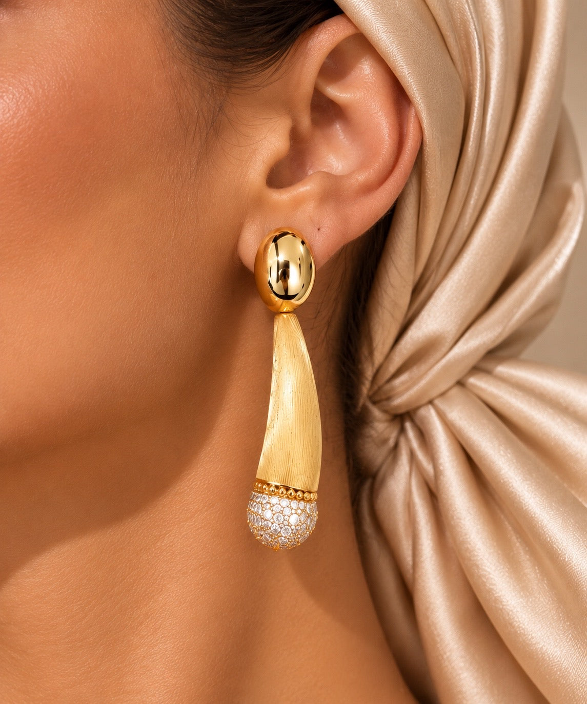 Sculptural Tusk Statement jewelry Set “Pre-order “