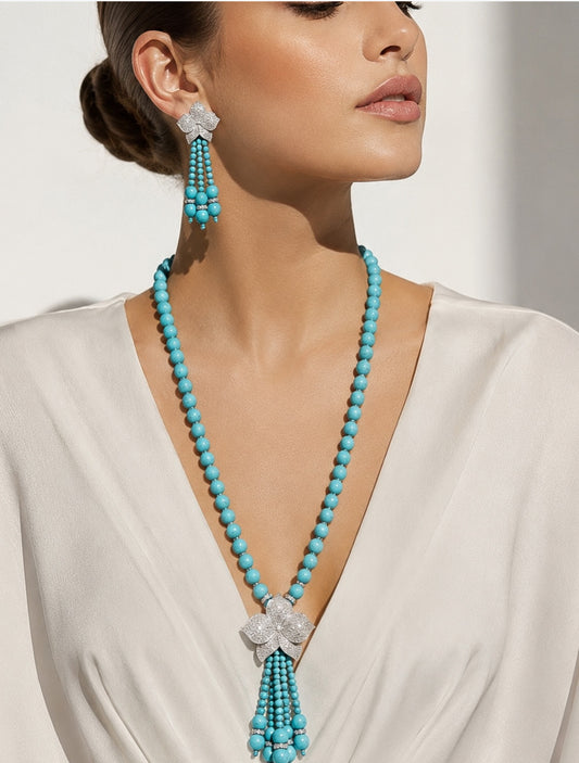 The Turquoise Fleur Set