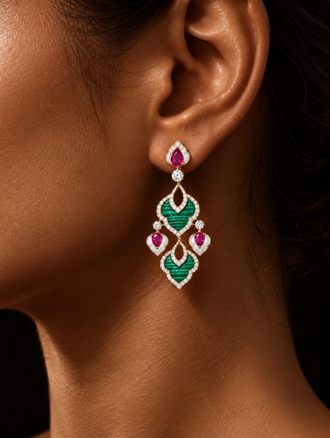 Emerald & Ruby Heritage Jewelry Set “Pre-order “