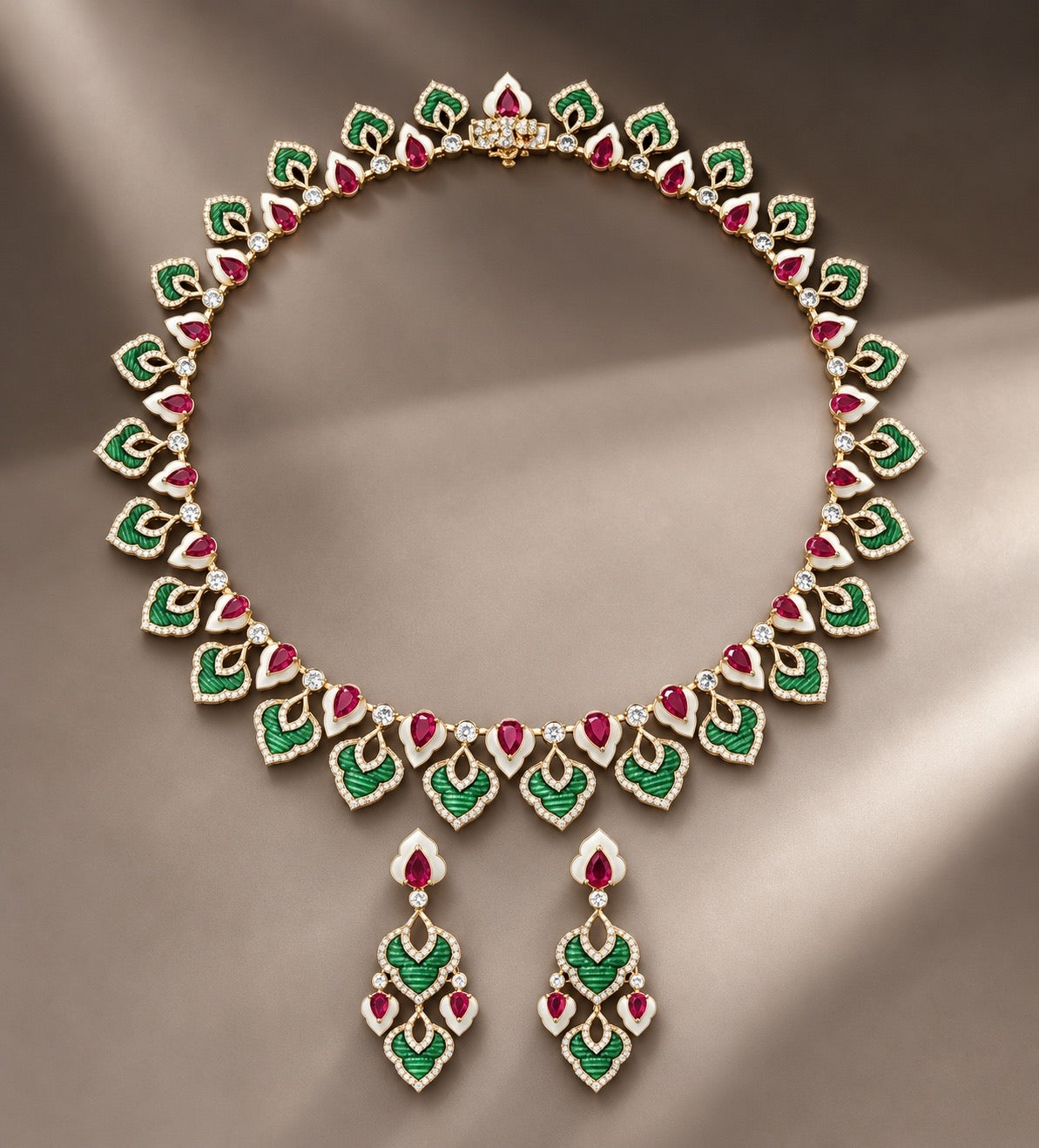 Emerald & Ruby Heritage Jewelry Set “Pre-order “