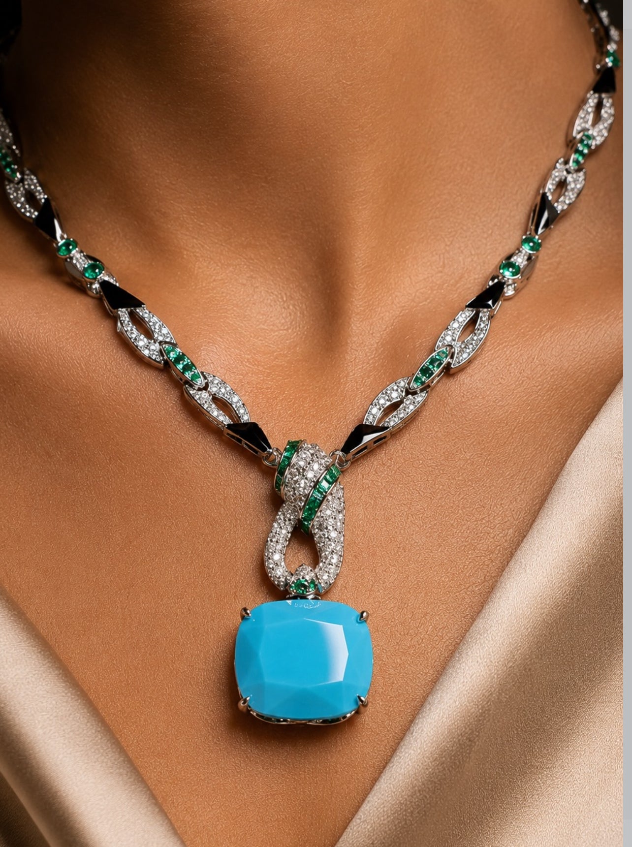 Azure Emerald Statement Set