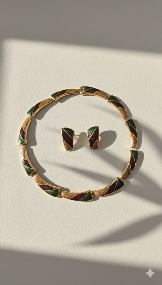 Emerald Noir Enamel Set