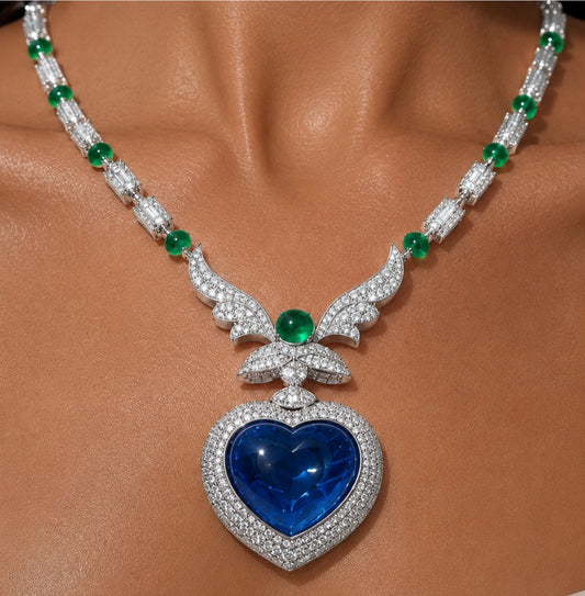 Radiant blue heart shape set “ Pre-order “