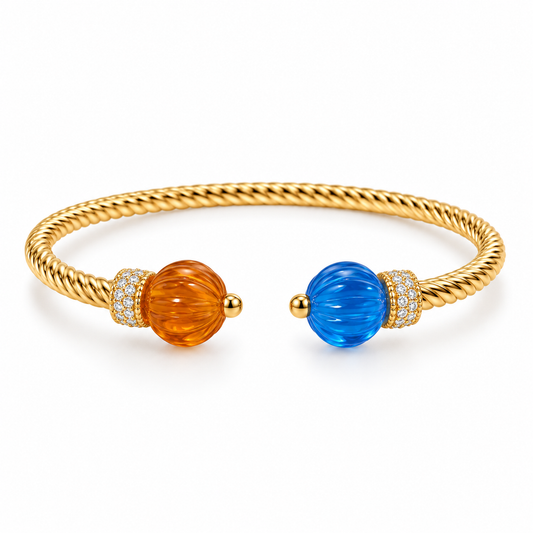 Duo Color Cuff Adjustable Bracelet “Pre-order “