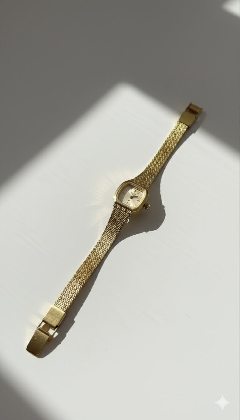 Citizen Vintage Gold Mesh Watch