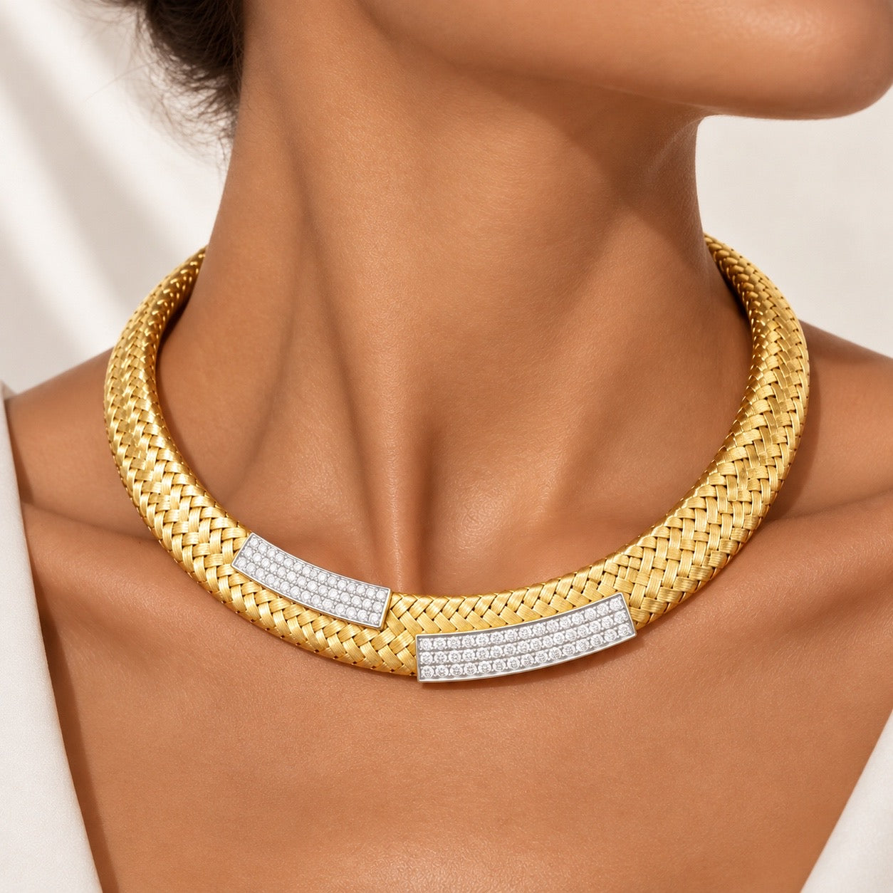 Luxe Woven Gold Statement Jewelry Set” Pre-order “