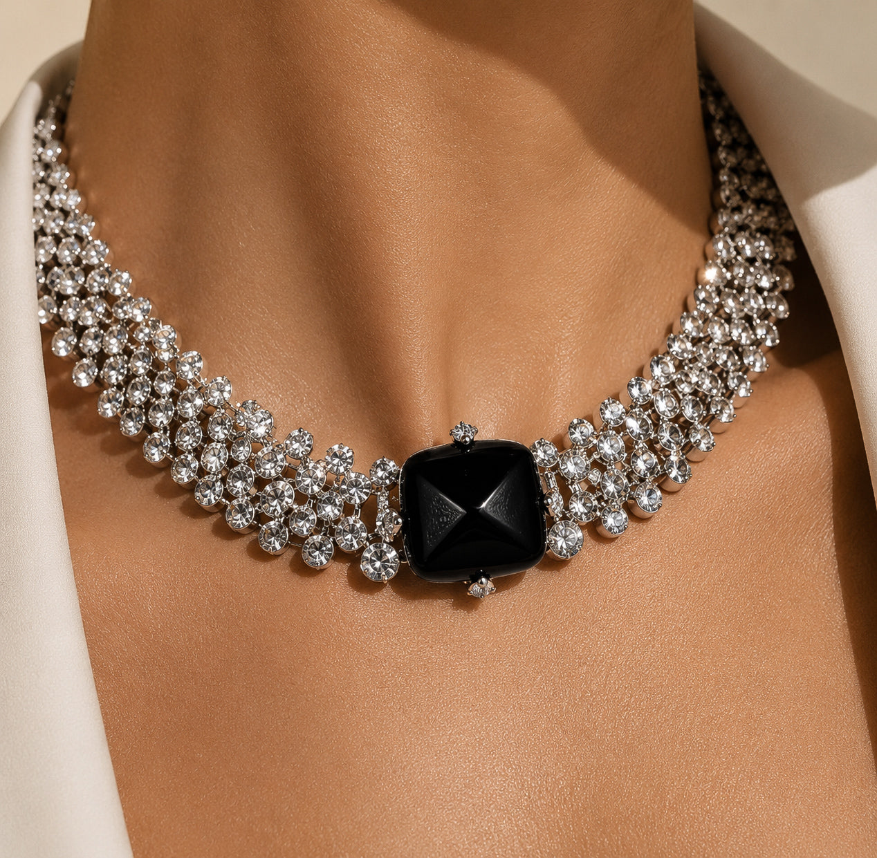 Midnight Onyx Crystal jewelry Set “Pre-order “