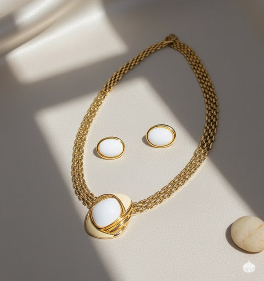 Opaline Elegance Gold Set