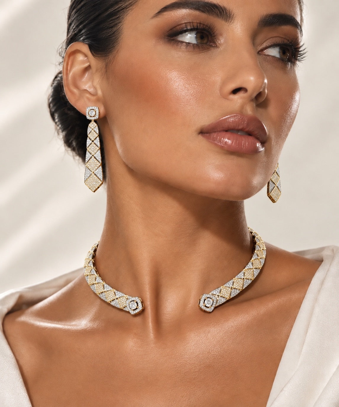 The Golden Mosaic Choker Set “Pre-order “