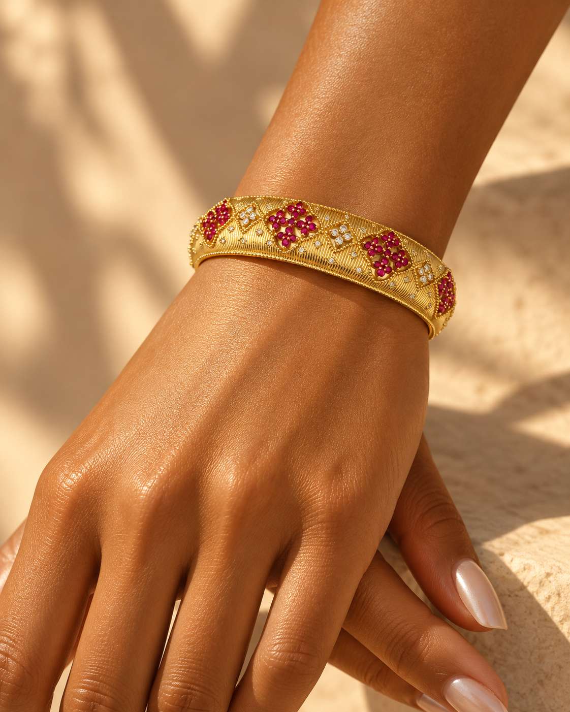 Ruby Arabesque Bracelet “Pre-order “