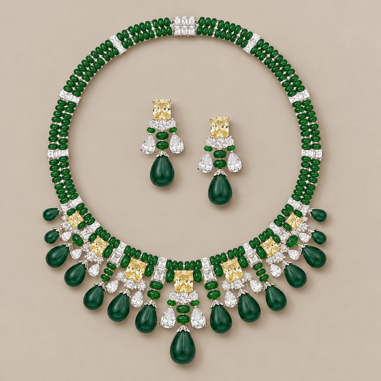 Emerald & Champagne Radiance Set