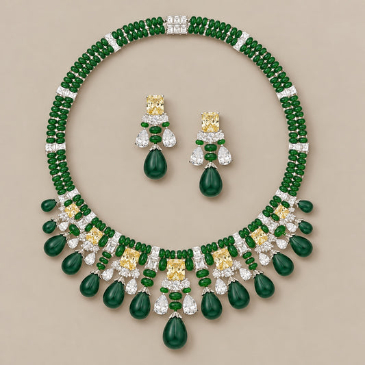 Emerald & Champagne Radiance Set “Pre-order “