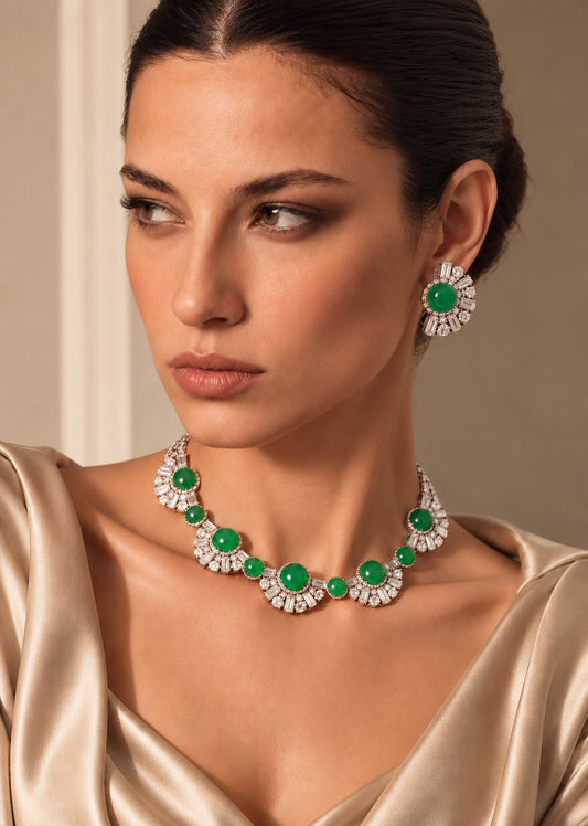 Emerald Radiance Jewelry Set “Pre-order “